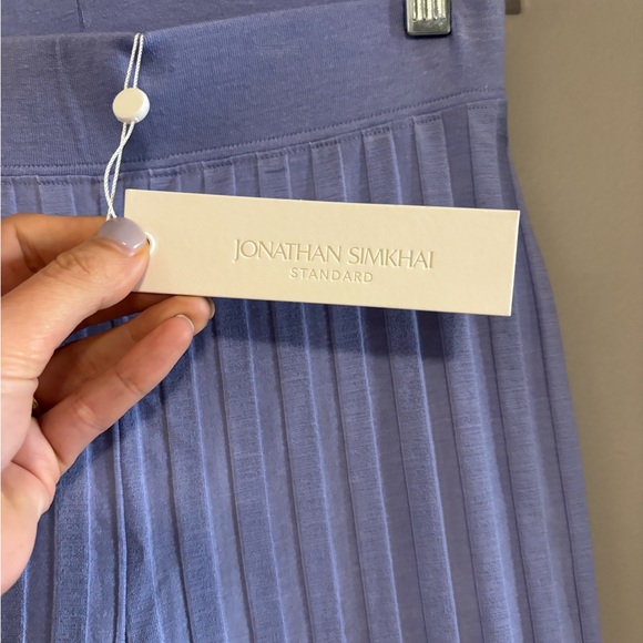 Jonathan Simkhai Standard Celia Pants in Cornflower Purple NWT Size Xs - Picture 7 of 10